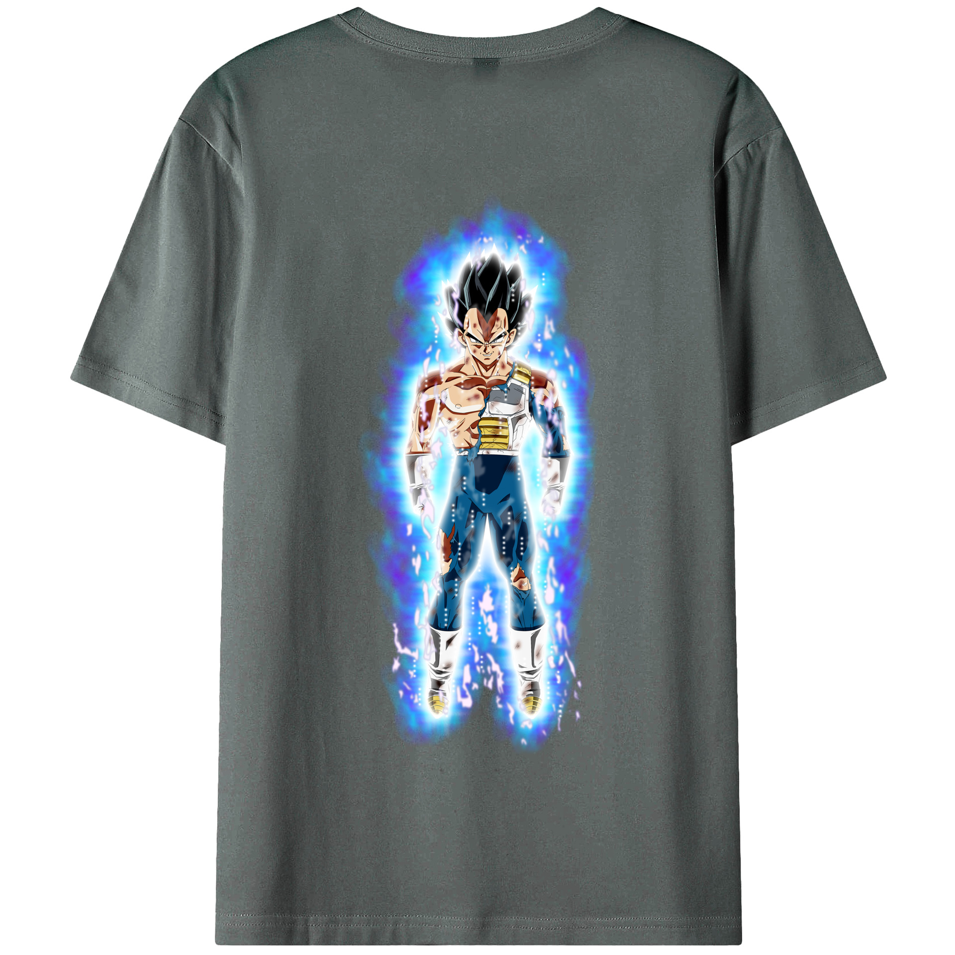 （画像用） ドラゴンボール ベジータ四世（Bejīta Yonsei）DRAGON BALL Vegeta IV 綿100％半袖Tシャツ（背面プリント）